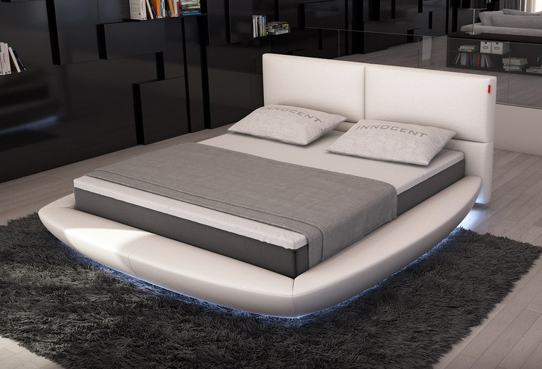 VIG Furniture VGINSFERICO-EK Eastern King Sferico Modern Eco-Leather Bed With Led Lights