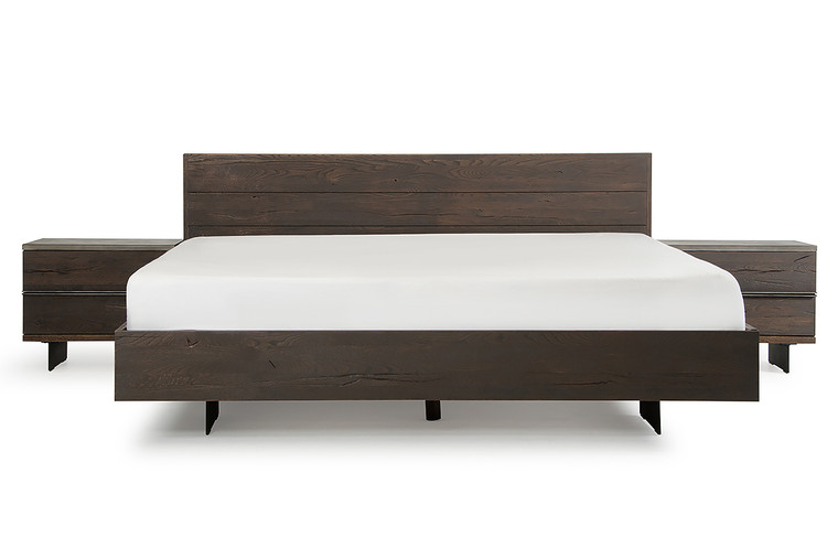 VIG Furniture VGEDSELMA-BED-Q Modrest Selma Modern Dark Aged Oak Queen Bed