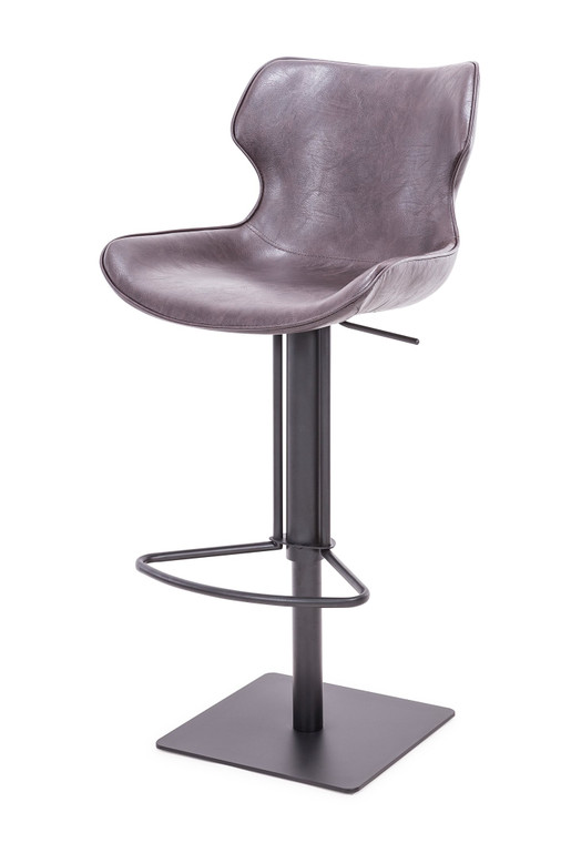 VIG Furniture VGHR5475/GB-1-DKBRN-BS Modrest Jamila - Modern Dark Brown Eco-Leather Bar Stool