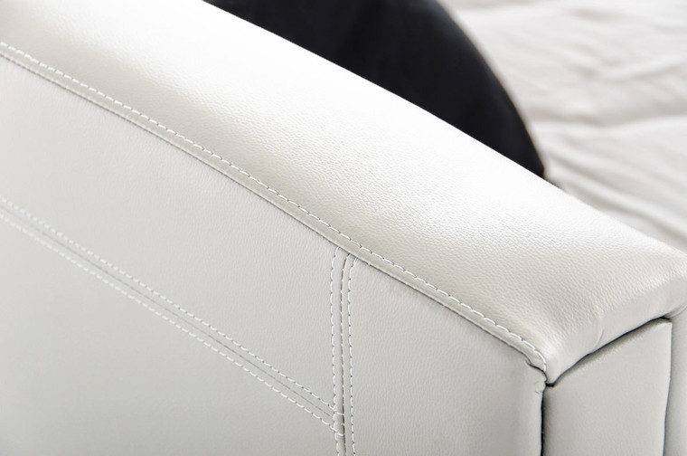 VIG Furniture VGJY-4016-WHT-BED Modrest Ramona Modern White Leatherette Bed