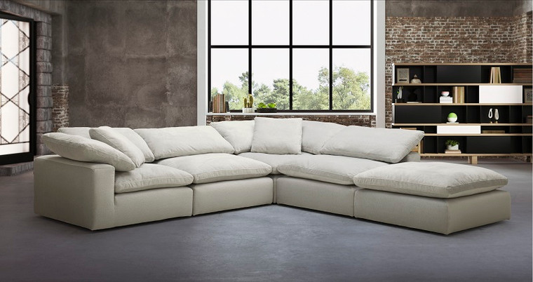 VIG Furniture VGKK-2792-WHT-SECT Divani Casa Unity - Modern White L- Shaped Reversible Sectional Sofa