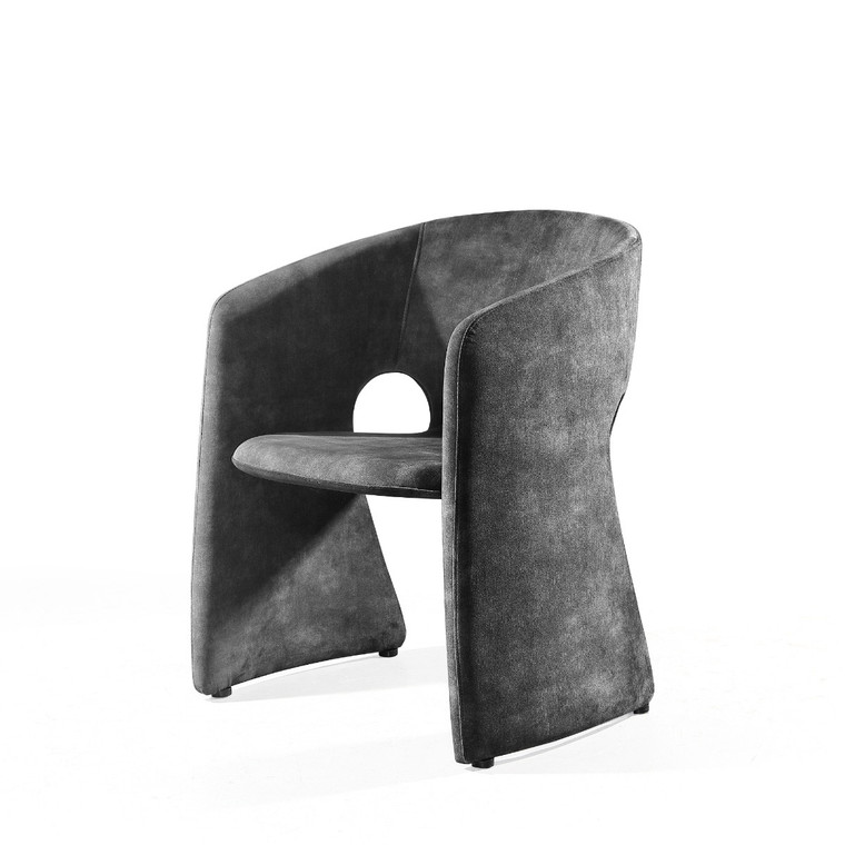 VIG Furniture VGBN-EC-304-DG-DC Modrest - Modern Malvern Dark Grey Fabric Dining Chair