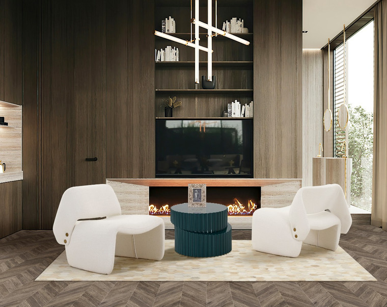 VIG Furniture VGOD-ZW-21101-CH Modrest - Tristan Modern Off White Fabric Accent Chair