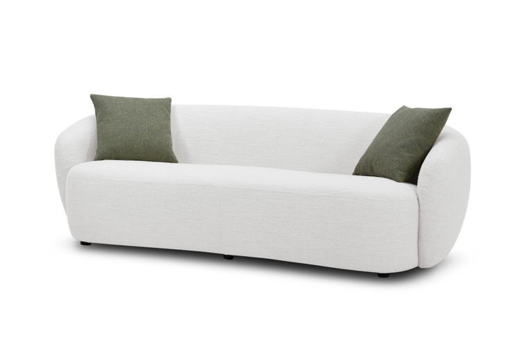 VIG Furniture VGKK-KF2823-BEI-S Modrest Omaha - Modern Off White Fabric Sofa