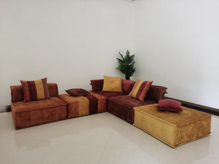 VIG Furniture VGKN-K8450-BB Divani Casa Dubai - Modern Multicolored Fabric Modular Sectional Sofa