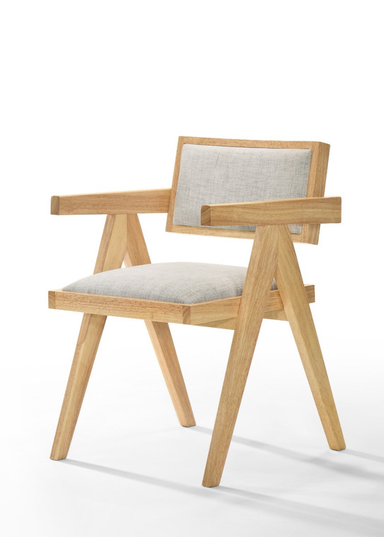VIG Furniture VGMA-MI-1116-NB Modrest Fern - Modern Natural And Beige Dining Chair Set Of 2