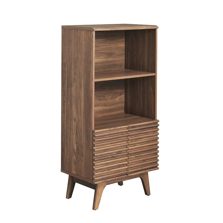 Render Display Cabinet Bookshelf - Walnut EEI-6229-WAL By Modway Furniture