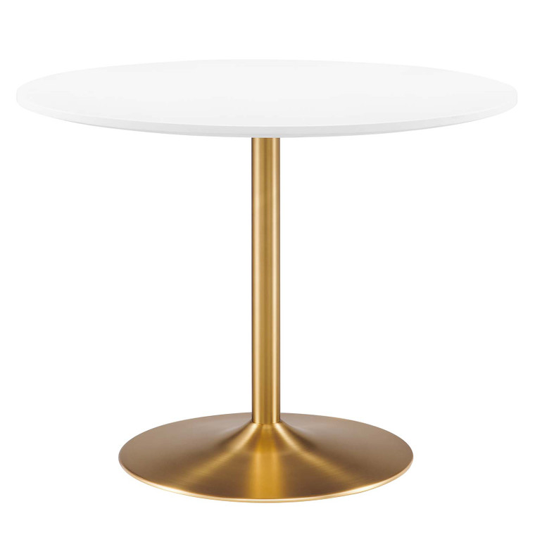 Amuse 40" Dining Table - Gold White EEI-6249-GLD-WHI By Modway Furniture