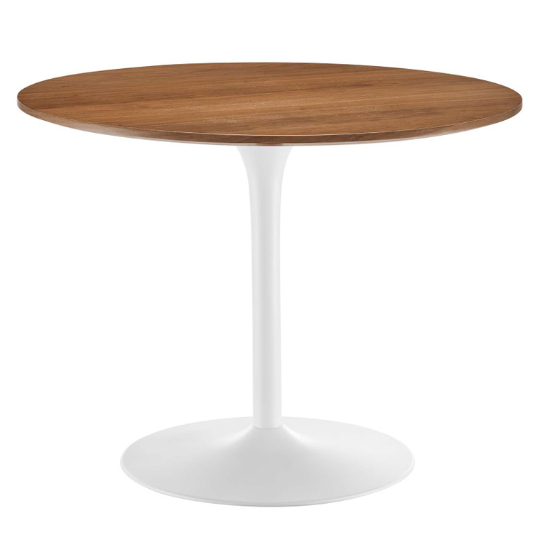 Pursuit 40" Dining Table - Walnut White EEI-6313-WAL-WHI By Modway Furniture