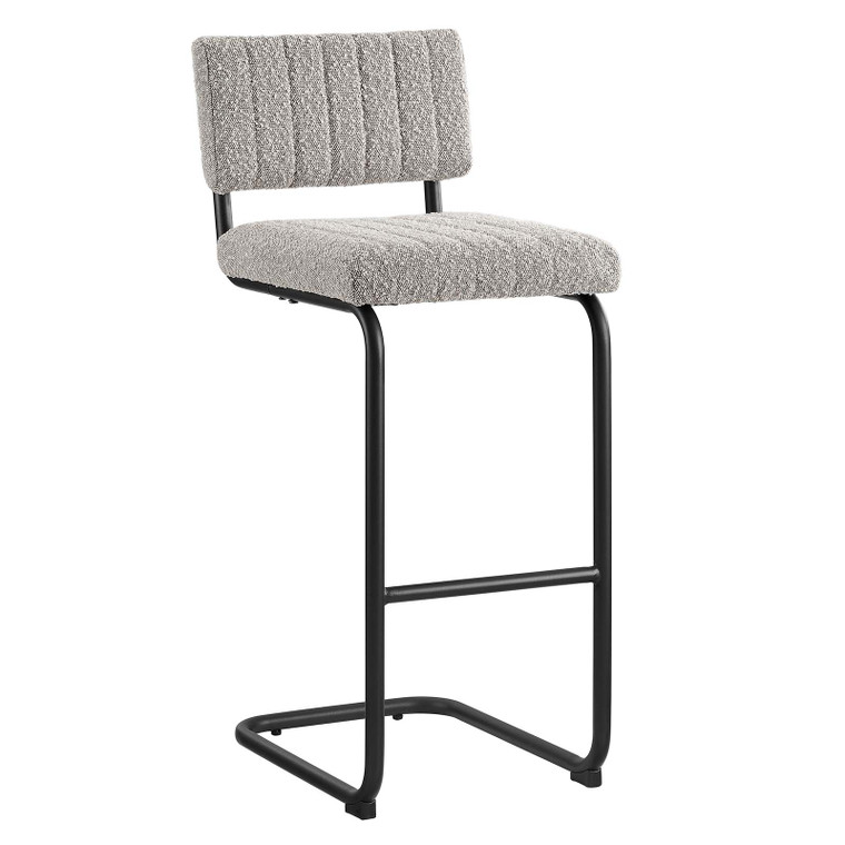 Parity Boucle Bar Stools - Set Of 2 - Black Taupe EEI-6473-BLK-TAU By Modway Furniture