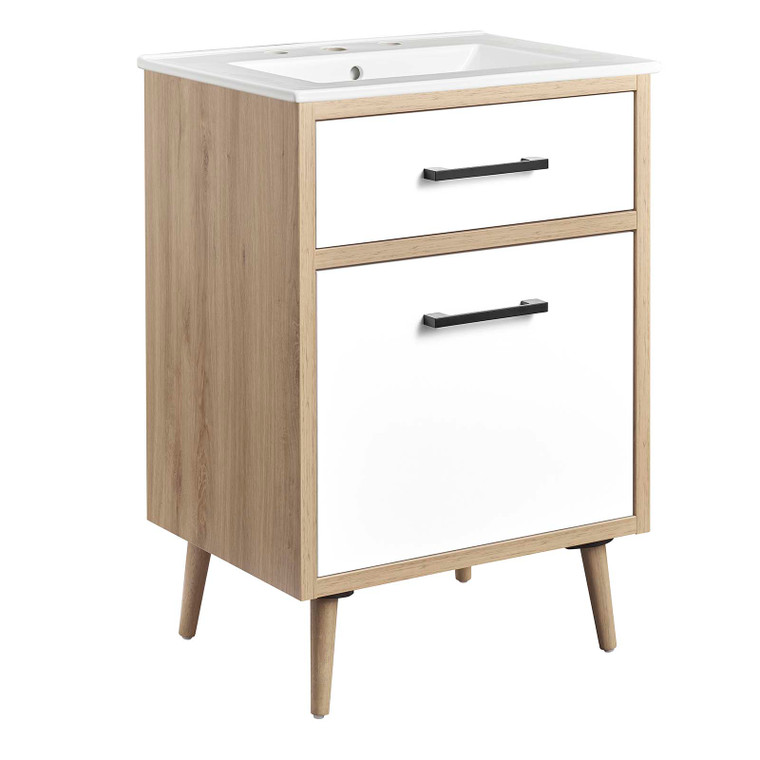 Maverick 24" Bathroom Vanity - White Oak EEI-6498-WHI-OAK By Modway Furniture