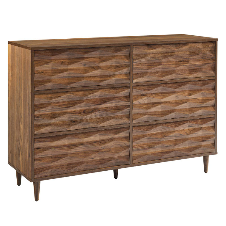 Vespera 6-Drawer Dresser - Walnut MOD-7083-WAL By Modway Furniture