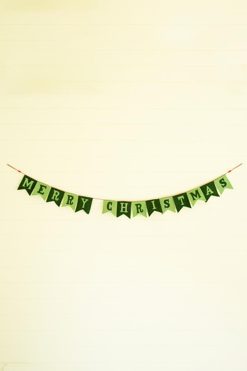 Felt Merry Christmas Garland NKF1097 By Kalalou