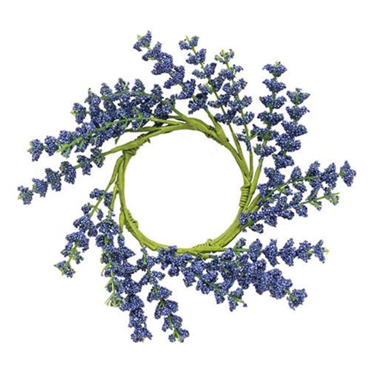 Blue Astilbe Candle Ring 3" F18356 By CWI Gifts