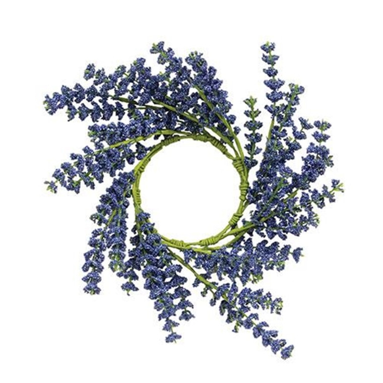 Blue Astilbe Candle Ring 3.5" F18357 By CWI Gifts