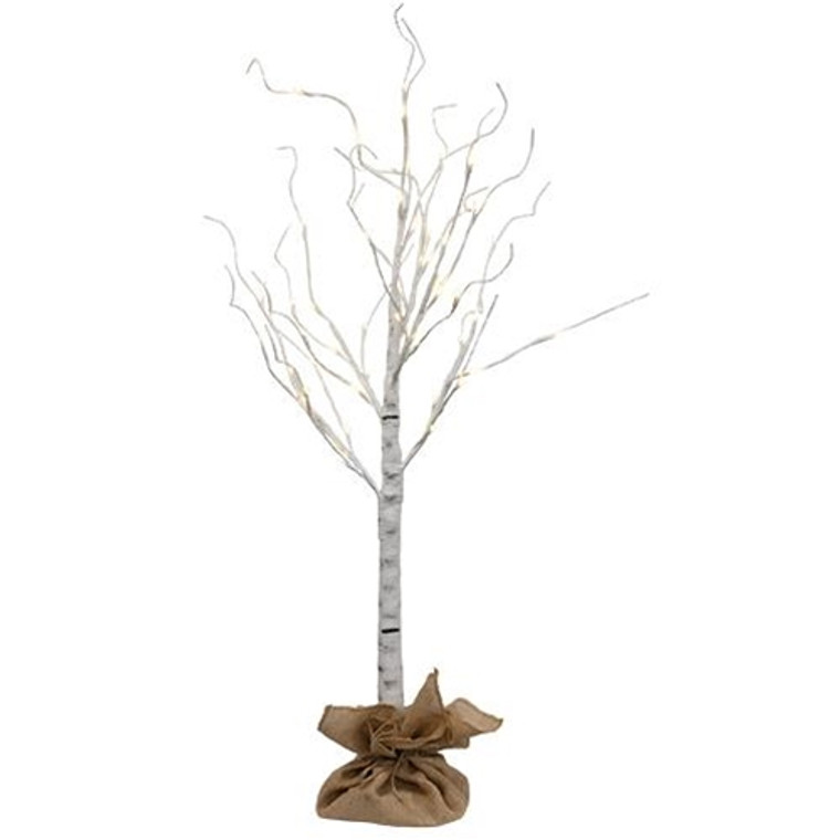 Electric Birch Tree W/48 Lights 4Ft G2665630 By CWI Gifts