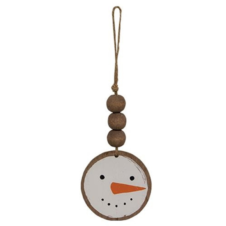 Smiling Snowman Beaded Ornament G36394 By CWI Gifts