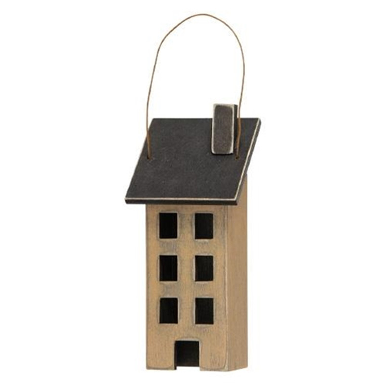 Ivory Saltbox House Ornament G36668 By CWI Gifts