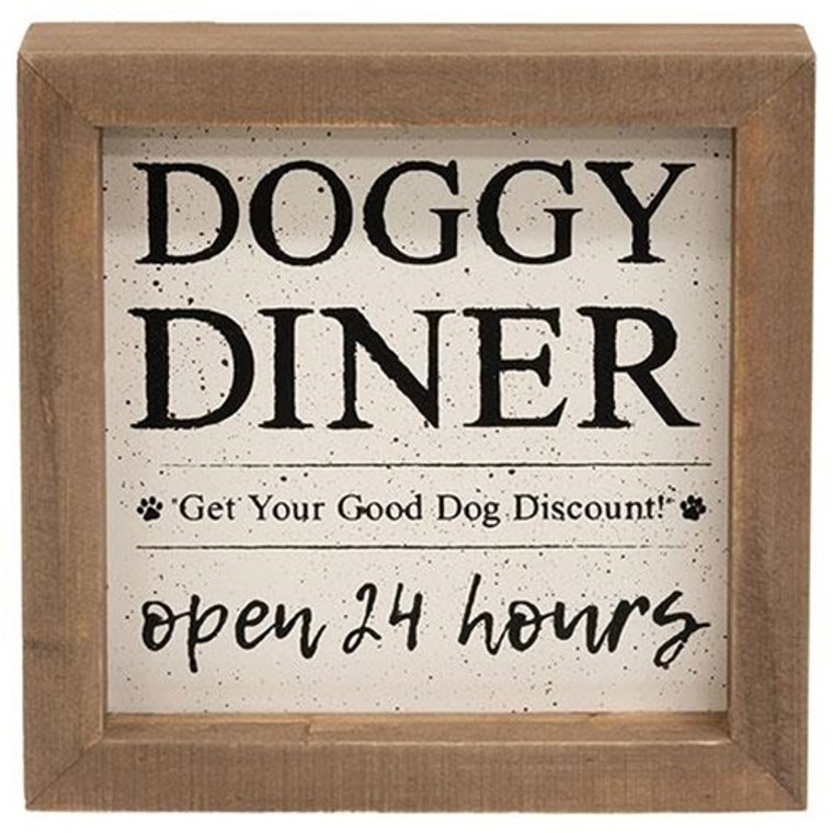 Doggie Diner Framed Sign G36890 By CWI Gifts
