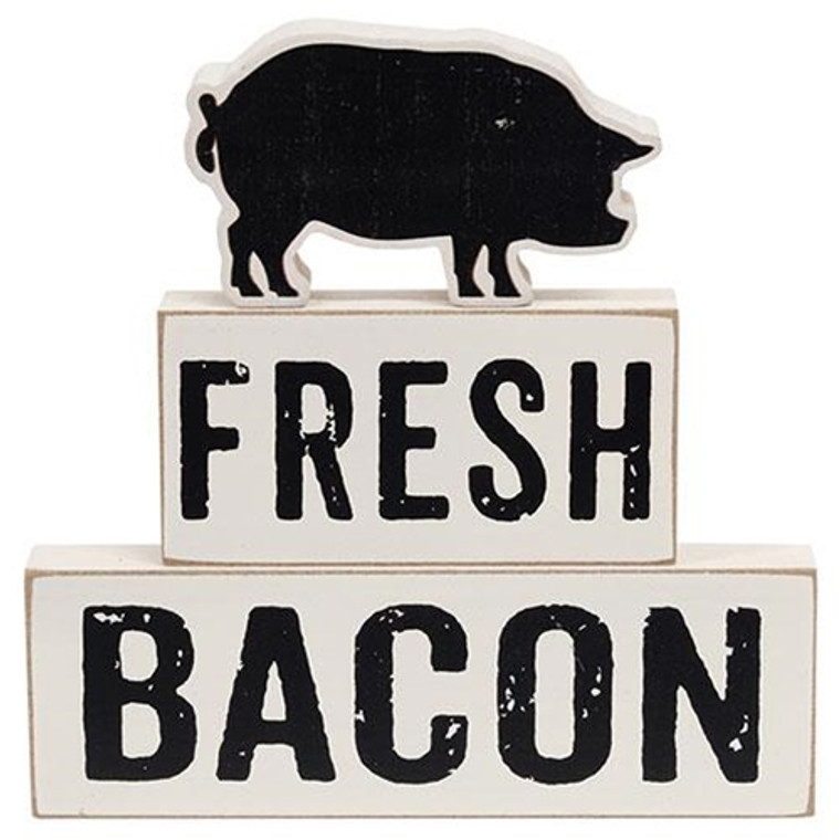 3/Set Fresh Bacon Stacking Blocks G37046 By CWI Gifts