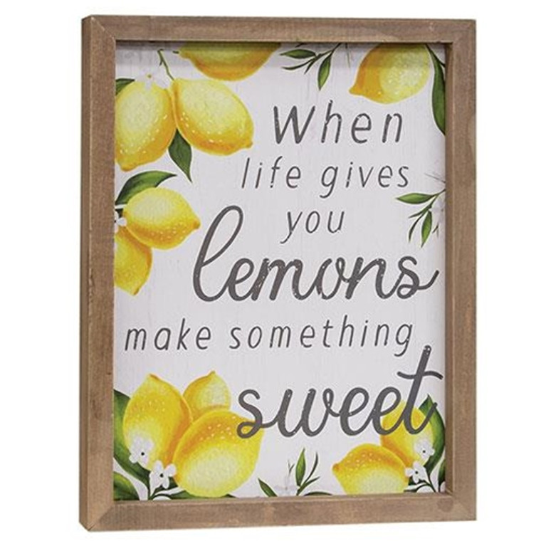 When Life Gives You Lemons Framed Sign G37052 By CWI Gifts
