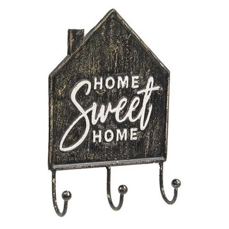 Home Sweet Home House Metal Wall Hook G65307 By CWI Gifts