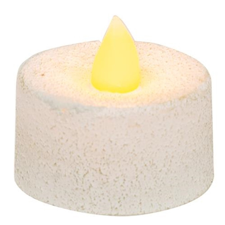 White Cement Timer Tealight G84943 By CWI Gifts