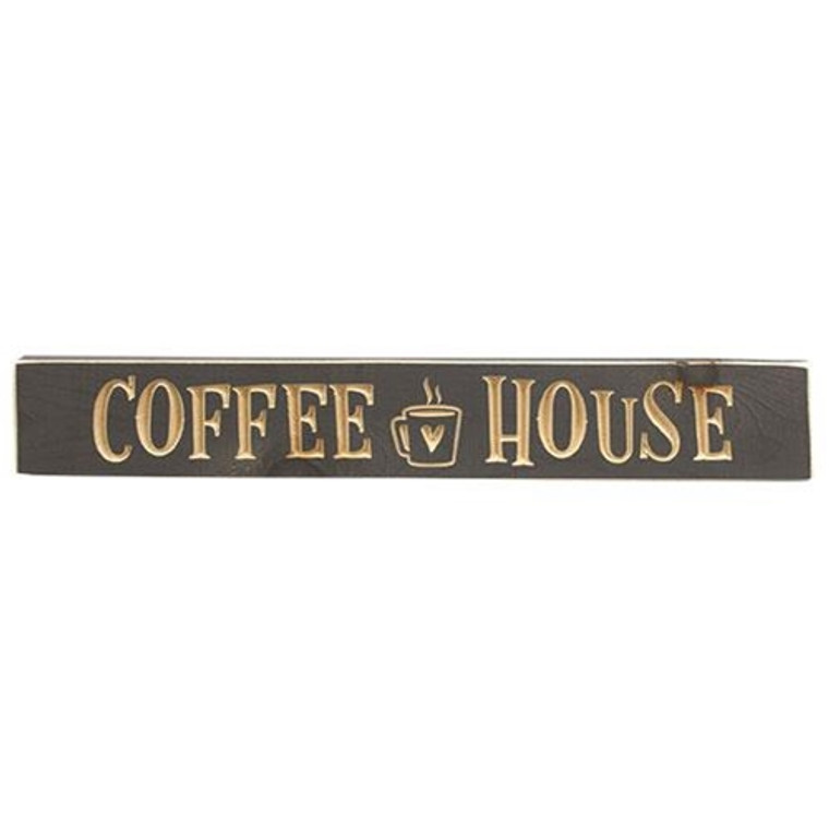 Coffee House Engraved Sign 24" X 3.5" G9661 By CWI Gifts