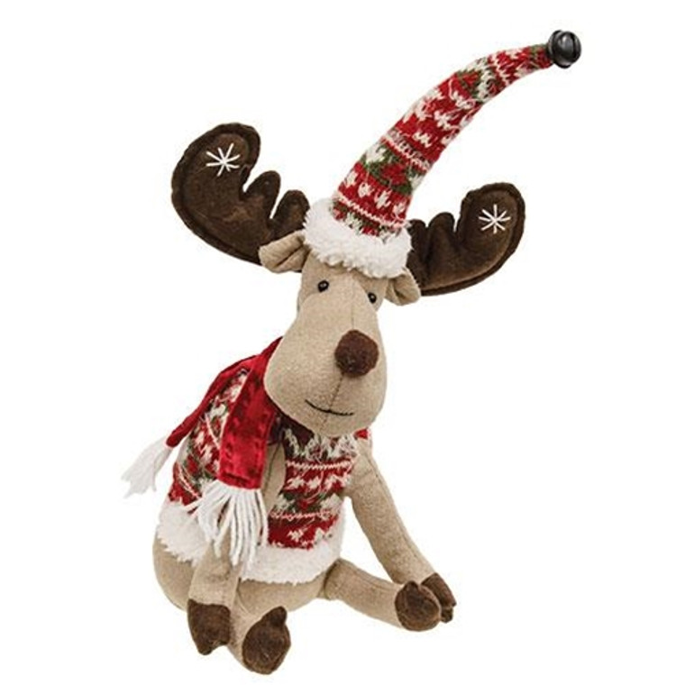 Sitting Nordic Sweater Reindeer GADC4356 By CWI Gifts