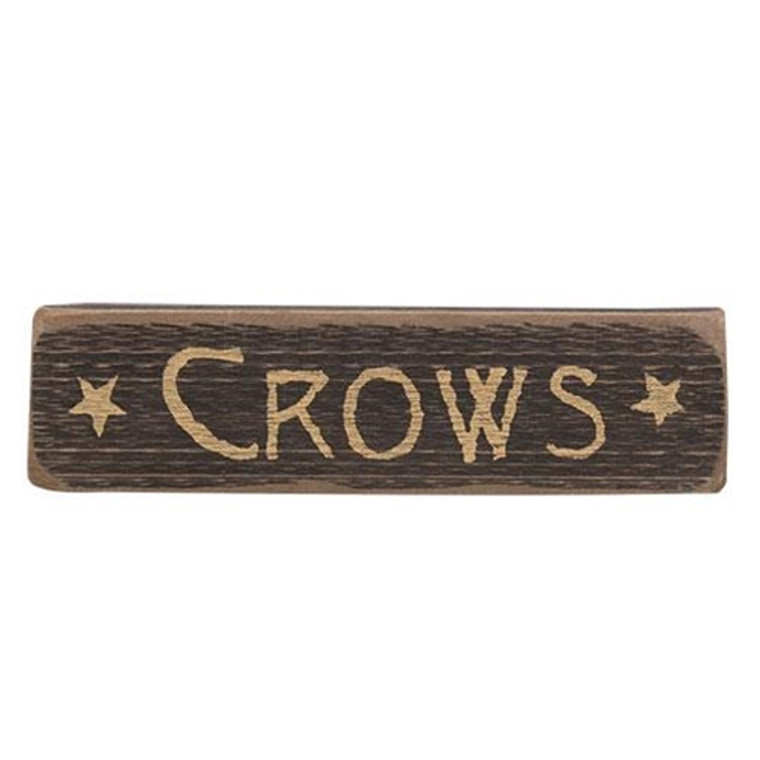 +Crows W/Stars Distressed Barnwood Sign GBSC446 By CWI Gifts