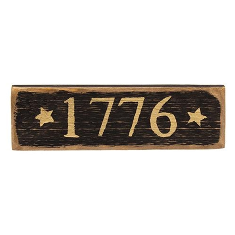 *1776 With Stars Distressed Barnwood Sign GBSC818 By CWI Gifts