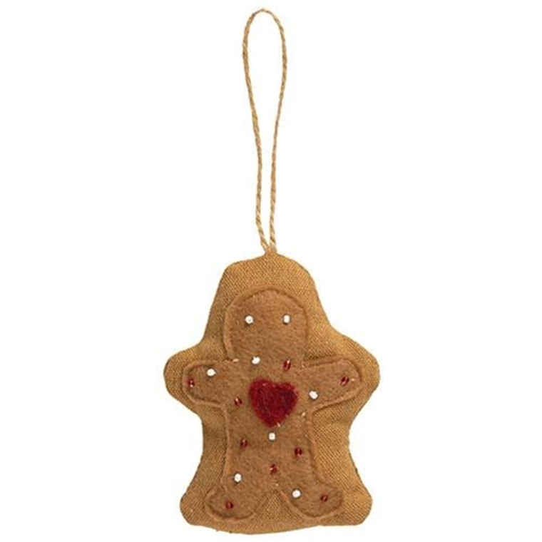 Beaded Gingerbread Cookie Ornament GCS38678 By CWI Gifts