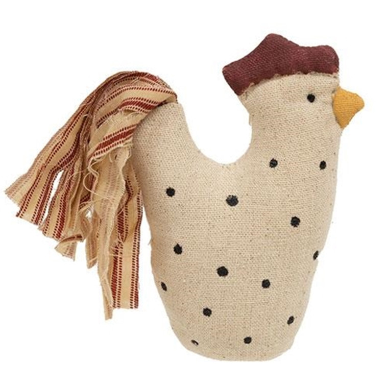 Stuffed Polka Dot Chicken Sitter GCS38708 By CWI Gifts