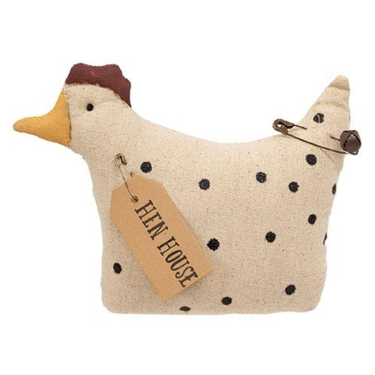 Stuffed Polka Dot "Hen House" Chicken GCS38718 By CWI Gifts