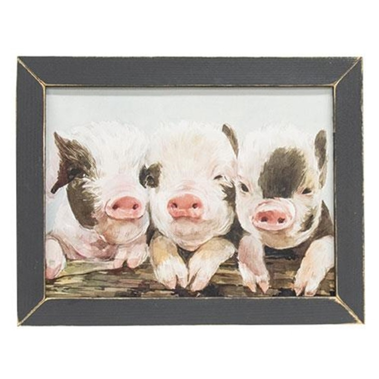 Three Little Piglets Framed Print GWL146 By CWI Gifts