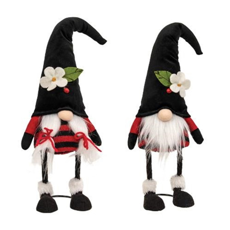 *Mr. & Mrs. Ladybug Wobble Gnome 2 Asstd. (Pack Of 2) GZOE5022 By CWI Gifts