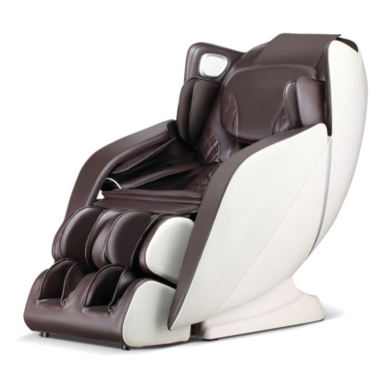 Full Body Zero Gravity Massage Chair With Sl Track Airbags Heating-Brown JL10027WL-BN