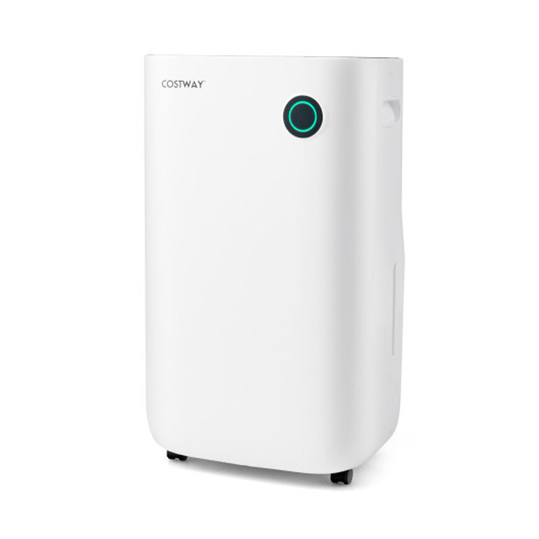 4500 Sq. Ft Dehumidifier With 5 Modes And 3-Color Indicator Light-White ES10263US-WH