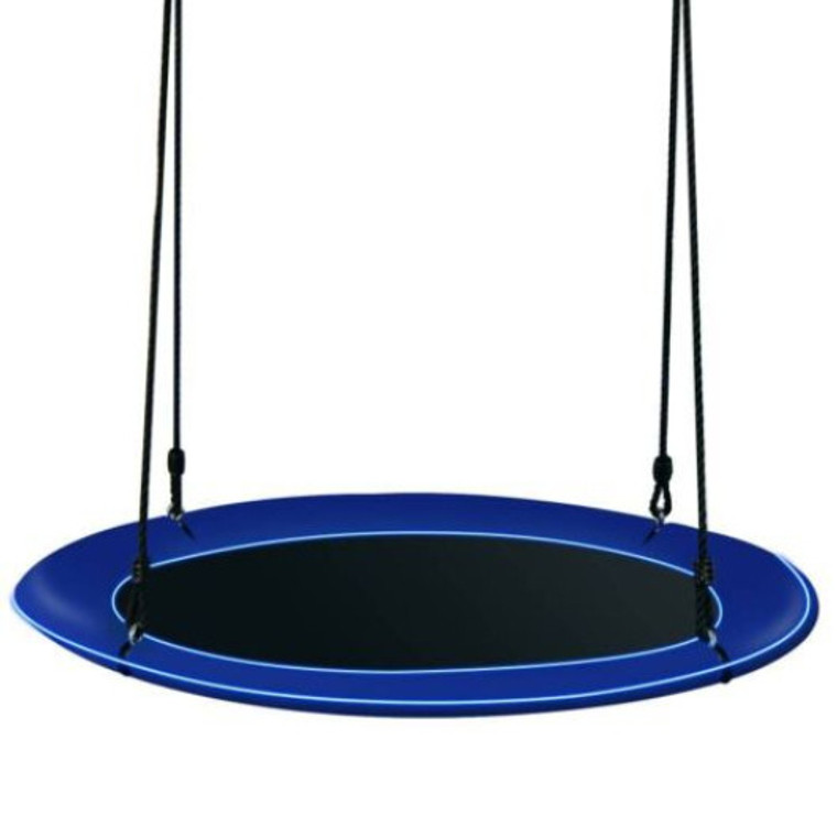 40 Inches Saucer Tree Swing For Kids And Adults-Navy NP11173NY