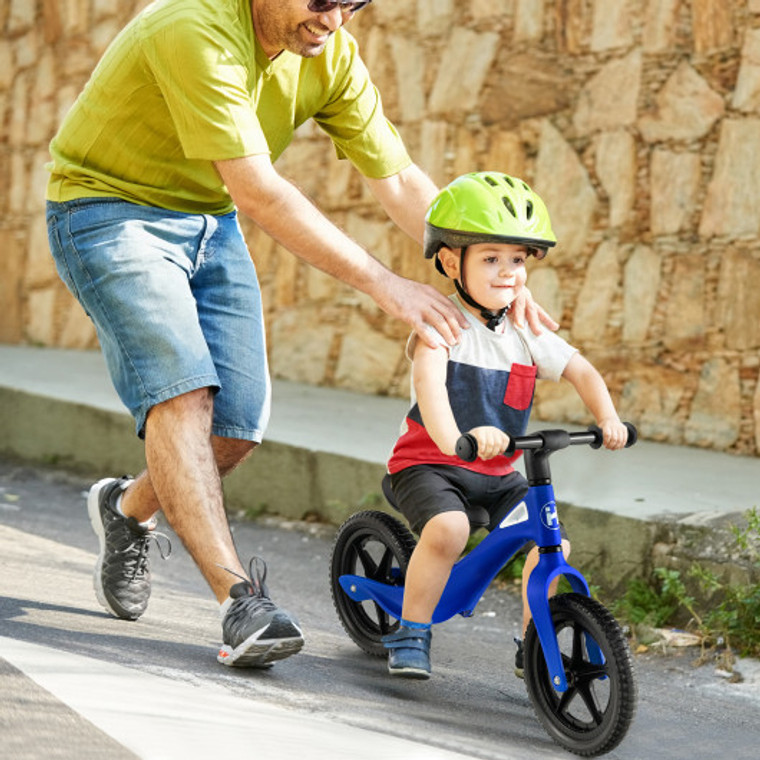 Kids Balance Bike With Rotatable Handlebar And Adjustable Seat Height-Blue BC10149BL