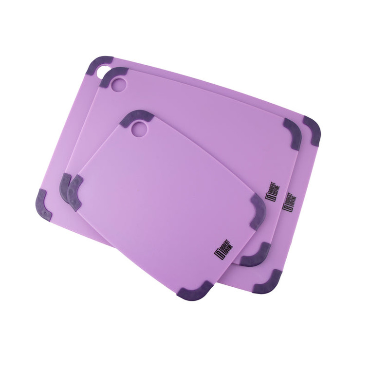 Lenox 3-Pieces Nonslip Purple Cutting Board ERI008PPURI2R