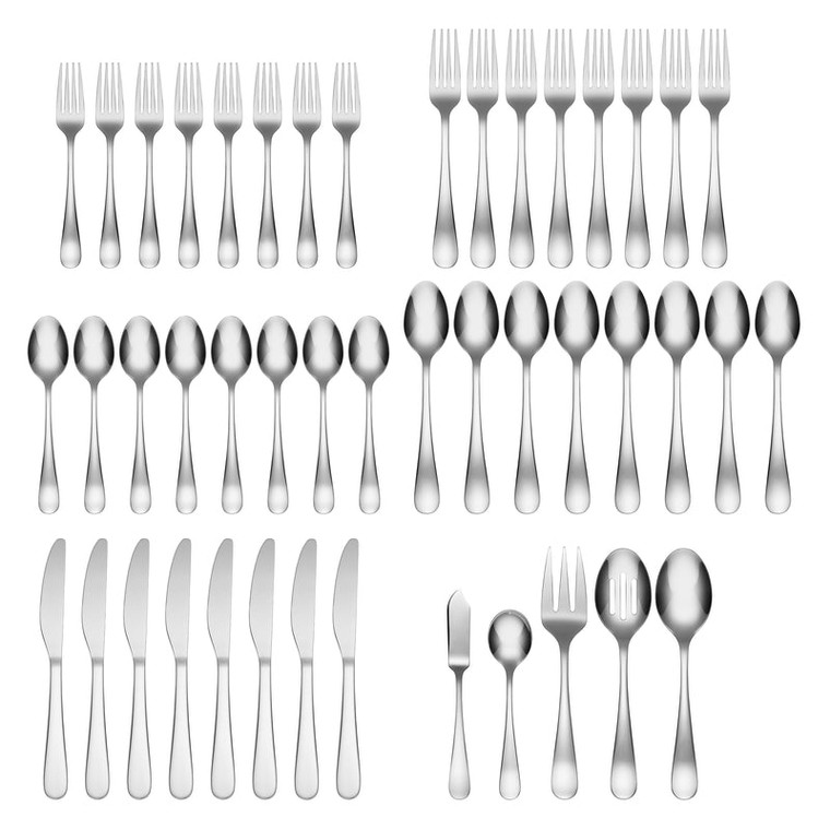 Lenox Rhiannon Mirror 18/0 Stainless Steel 45-Piece Flatware 347645CNW13