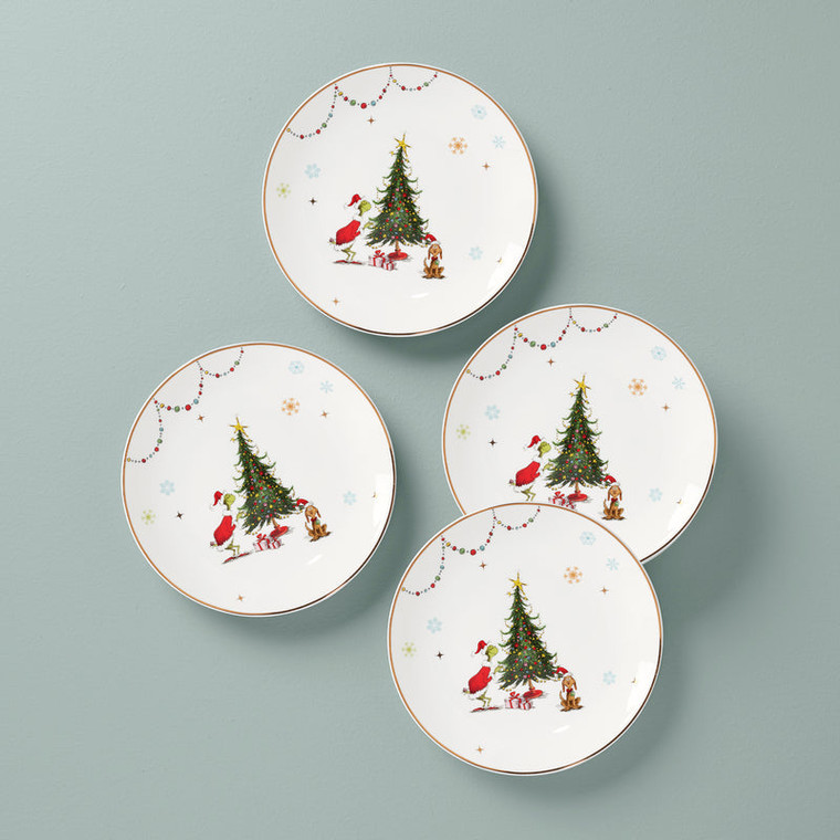 Lenox Merry Grinchmas Dinner Plates - Set Of 4 895052