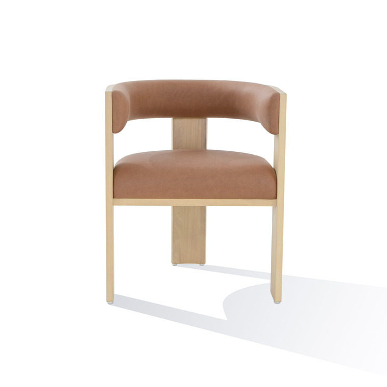 VIG Furniture VGCS-LC-22085 Nova Domus Osaka - Modern Natural Ash + Rust Fabric Dining Chair