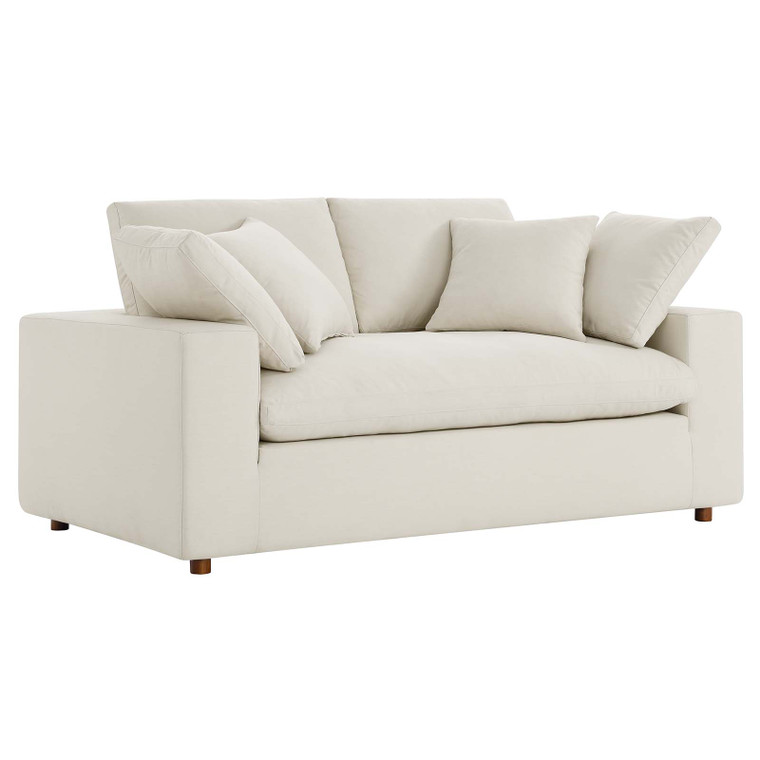Commix Down Filled Overstuffed Loveseat - Light Beige EEI-4859-LBG By Modway Furniture