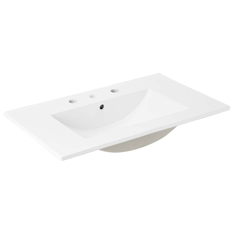 Cayman 30" Bathroom Sink - White EEI-4837-WHI By Modway Furniture