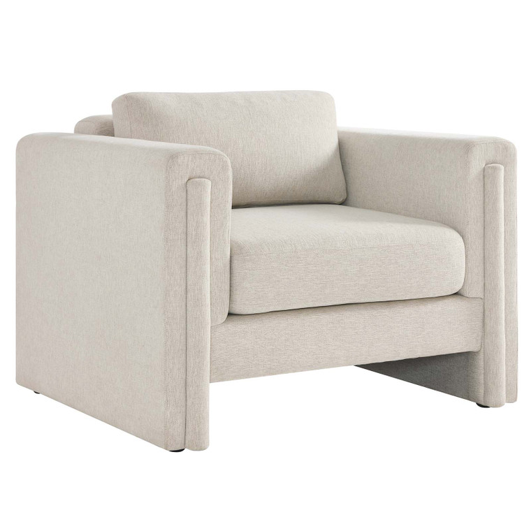 Visible Fabric Armchair - Ivory EEI-6373-IVO By Modway Furniture