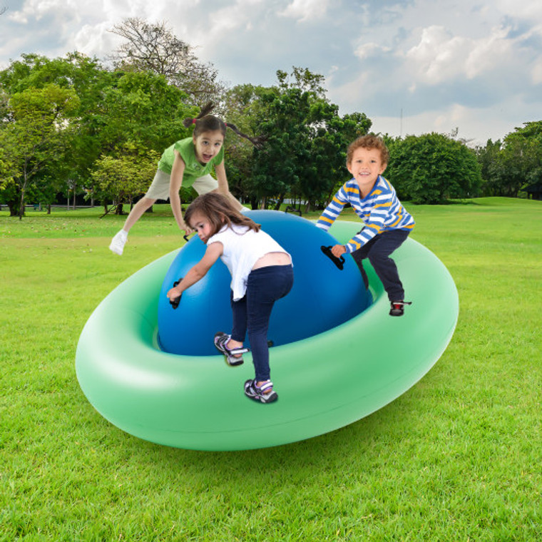 7.5 Foot Giant Inflatable Dome Rocker Bouncer With 6 Built-In Handles For Kids-Green NP10980GN