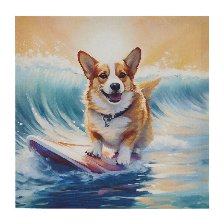 Beach Dogs Canvas Wall Art ID95C-0054 By Olliix