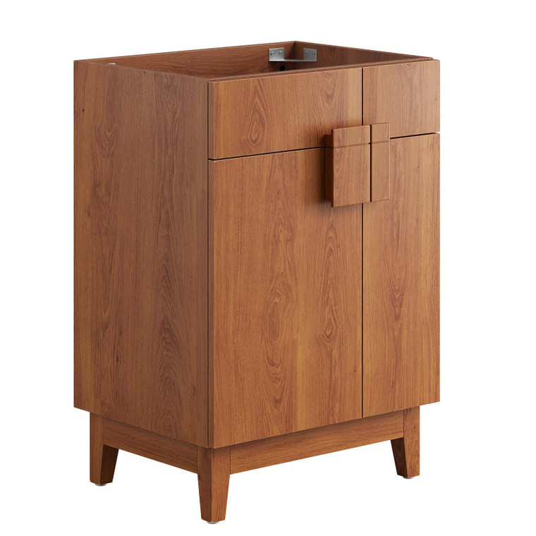 Miles 24" Bathroom Vanity Cabinet (Sink Basin Not Included) - Walnut EEI-6399-WAL By Modway Furniture
